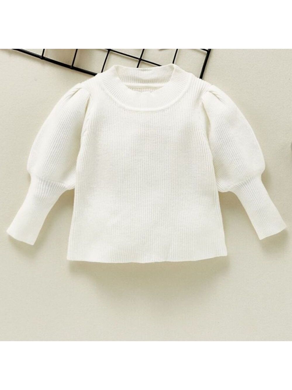 Bishop Sleeve Ribbed Sweater 24 Months
